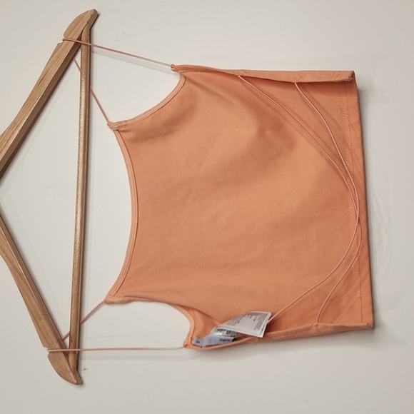 Adika Orange Strappy Women's Top - Picture 4 of 5